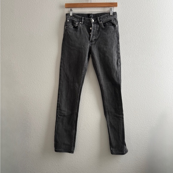 A.P.C. Denim - APC Petit Standard Jean Droit Etroit Gray Skinny A.P.C. Jeans